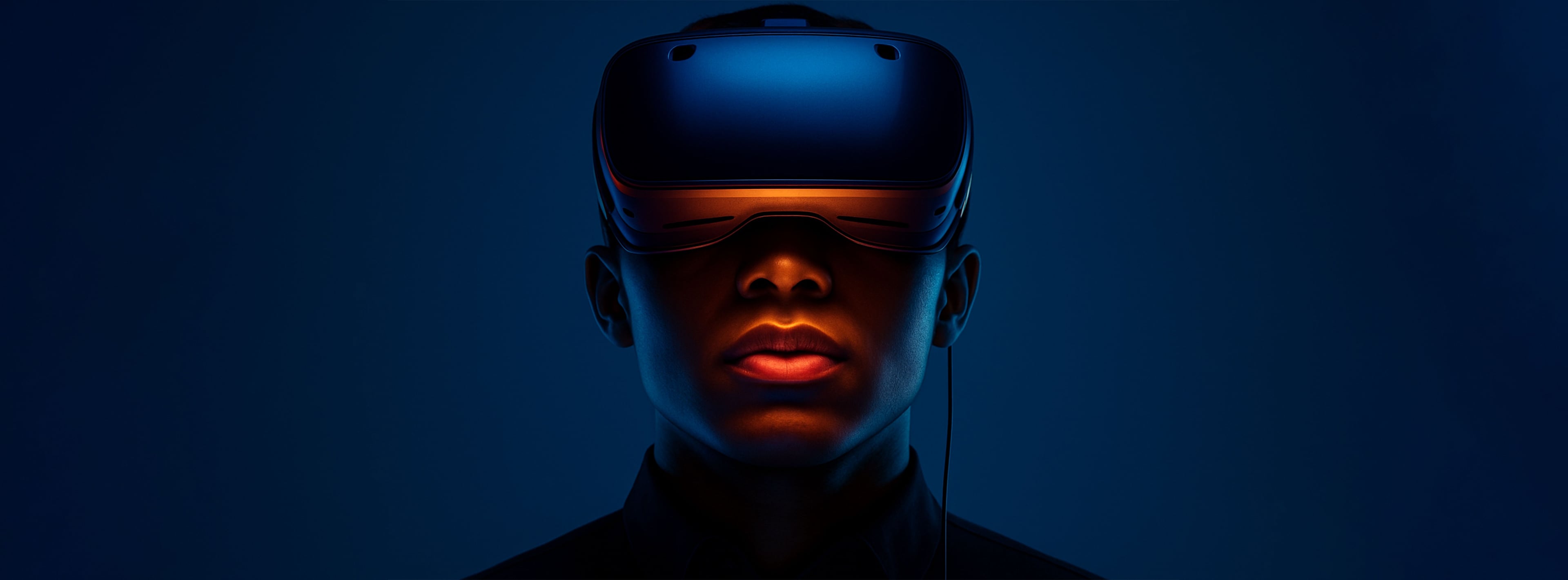 Person Wearing VR Headset
